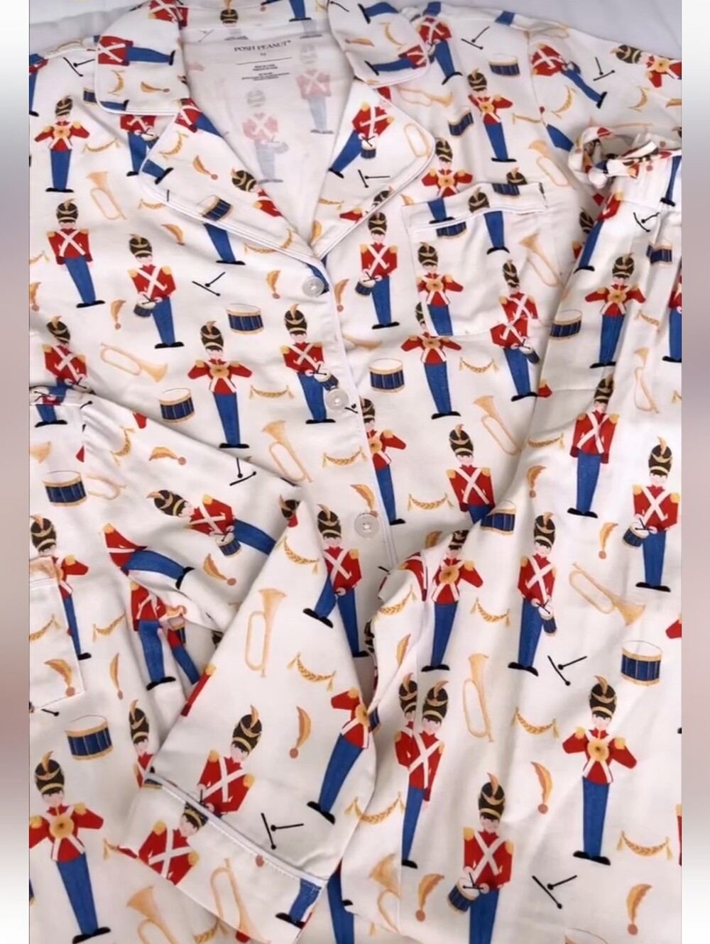 Posh Peanut Mens Flannelette Luxe Pajamas - Nutcracker